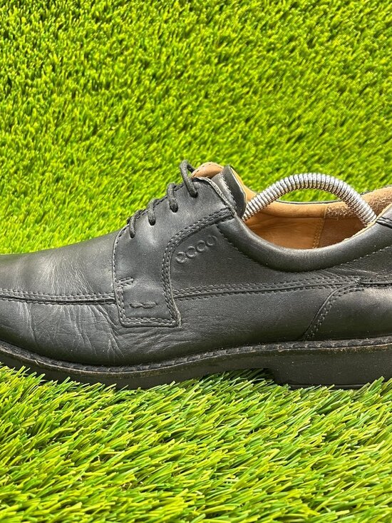 Ecco Seattle Apron Toe Mens Size 8.5 Black Casual Classic Oxford Shoes main image 4